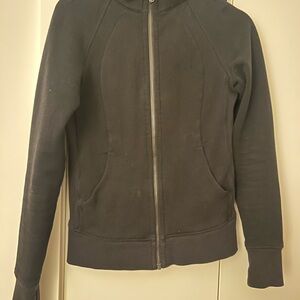 Black Lululemon Athletica scuba hoodie